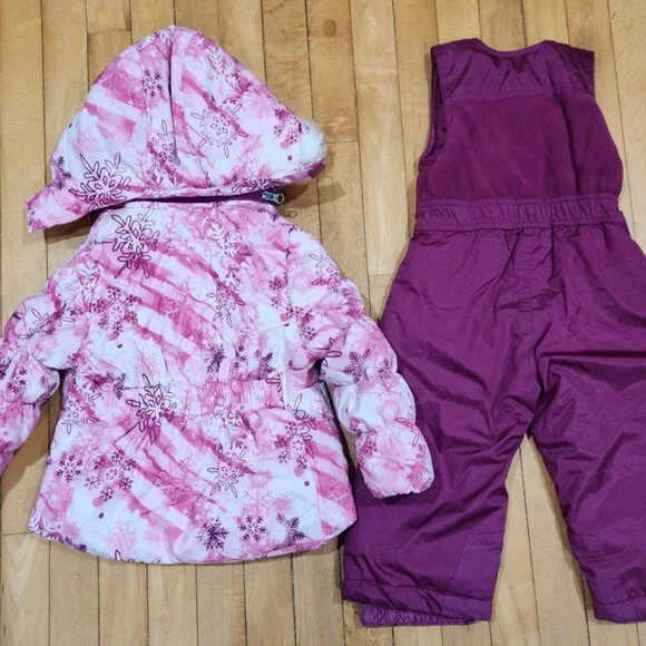 Snow Suit 2 Piece- Weatherproof 2T- Girls Toddler - Picture 4 of 4